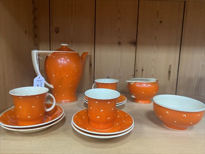 Lot 461 - A SUSIE COOPER PRODUCTION CROWN WORKS BURSLEM PART COFFEE SERVICE AND ANOTHER SERVICE