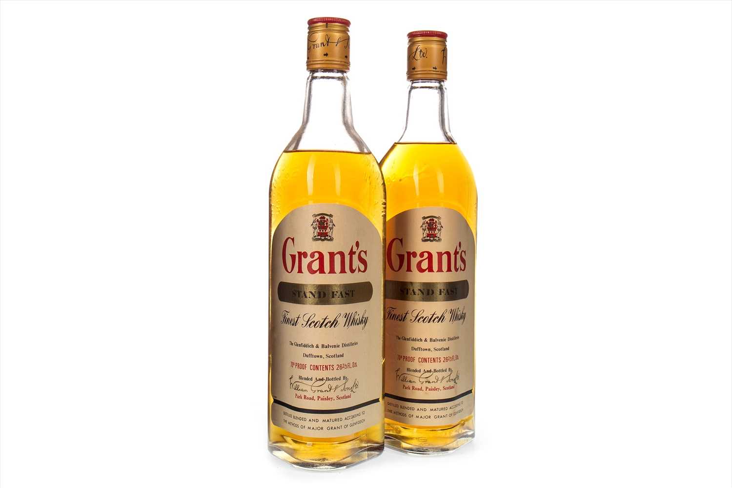 Lot 407 - TWO BOTTLES OF GRANT'S STAND FAST