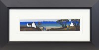 Lot 98 - * J P ROONEY, AWAITING THE CATCH gouache on...