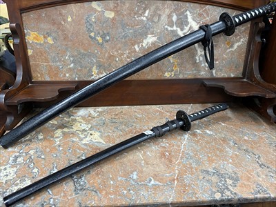 Lot 504 - A LOT OF TWO REPRODUCTION SWORDS