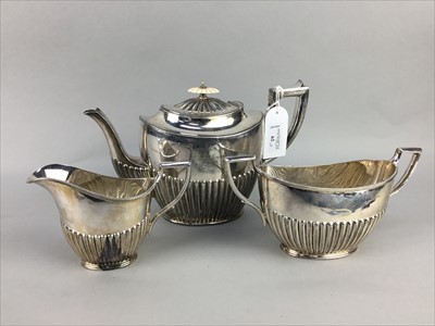Lot 62 - A LOT OF THREE SILVER PLATED TEA SERVICES