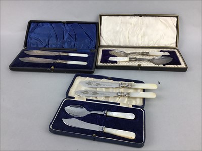 Lot 50 - A LOT OF MOTHER OF PEARL HANDLED CUTLERY