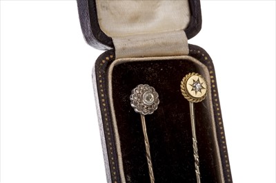 Lot 438 - TWO VICTORIAN STICK PINS