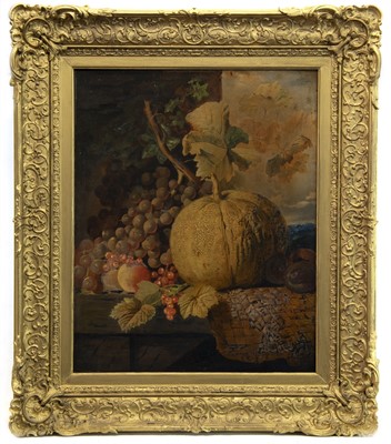 Lot 450 - STILL LIFE WITH FRUIT, A CONTINENTAL OIL