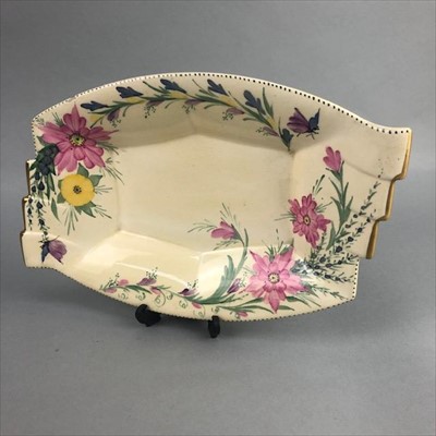 Lot 2 - A HAND PAINTED DISH BY MAY WILSON