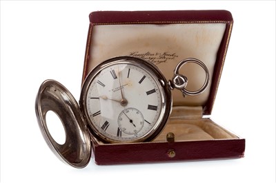 Lot 822 - AN EARLY 20TH CENTURY SILVER POCKET WATCH