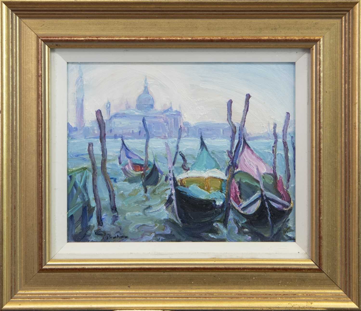 Lot 700 - OVER THE LAGOON, VENICE, AN OIL BY JOSEPHINE GRAHAM