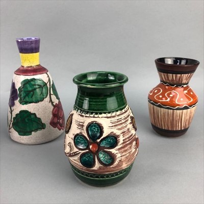 Lot 122 - A LOT OF FOUR WEST GERMAN VASES AND ANOTHER FOUR VASES