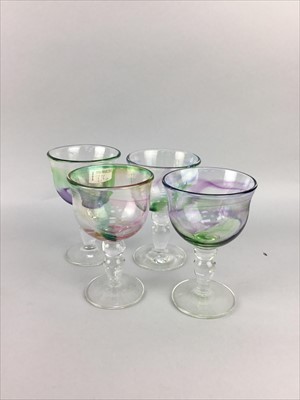 Lot 116 - A LOT OF FOUR GLASS PAPERWEIGHTS ALONG WITH OTHER GLASSWARE