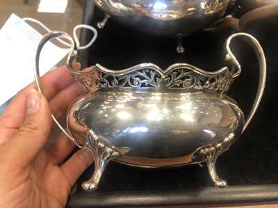 Lot 441 - A SILVER FOUR PIECE TEA AND COFFEE SERVICE