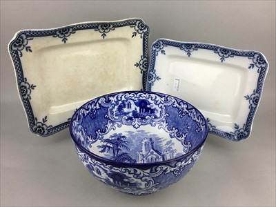 Lot 91 - A COPELAND 'SPODES ITALIAN' FRUIT BOWL AND OTHERS
