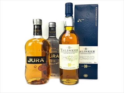 Lot 343 - TALISKER AGED 10 YEARS AND JURA AGED 10 YEARS