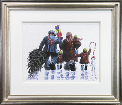 Lot 650 - IT'S CHRISTMAS TIME, A GICLEE PRINT BY ALEXANDER MILLAR