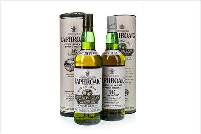 Lot 329 - LAPHROAIG QUARTER CASK AND 10 YEARS OLD