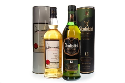 Lot 333 - GLENFIDDICH 12 YEARS OLD AND BENROMACH