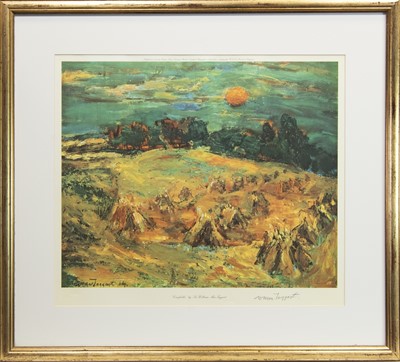 Lot 435 - CORNFIELDS, A LIMITED EDITION PRINT BY SIR WILLIAM MACTAGGART