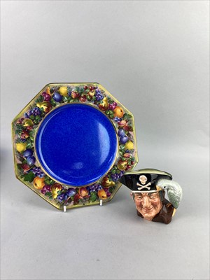 Lot 183 - A ROYAL DOULTON CHARACTER JUG ALONG WITH ANOTHER AND CABINET PLATES