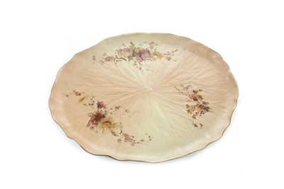 Lot 1023 - A ROYAL WORCESTER OVAL TRAY IN DISPLAY TABLE
