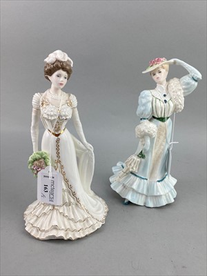 Lot 163 - A ROYAL DOULTON FIGURE OF LORETTA AND OTHER FIGURES