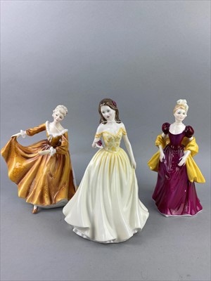 Lot 163 - A ROYAL DOULTON FIGURE OF LORETTA AND OTHER FIGURES