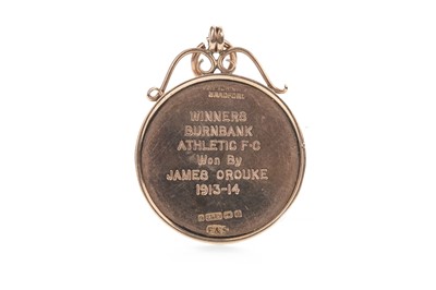 Lot 1713 - A LOT OF TWO EARLY 20TH CENTURY GOLD JUNIOR FOOTBALL MEDALS