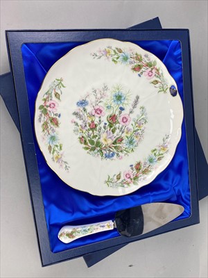 Lot 316 - AN AYNSLEY CAKE DISH AND OTHER CERAMICS