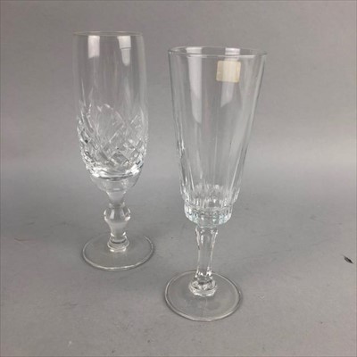 Lot 154 - A LOT OF CRYSTAL AND CUT GLASS DRINKING GLASSES