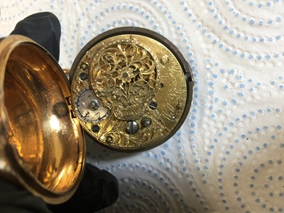 Lot 704 - A PAIR CASED POCKET WATCH