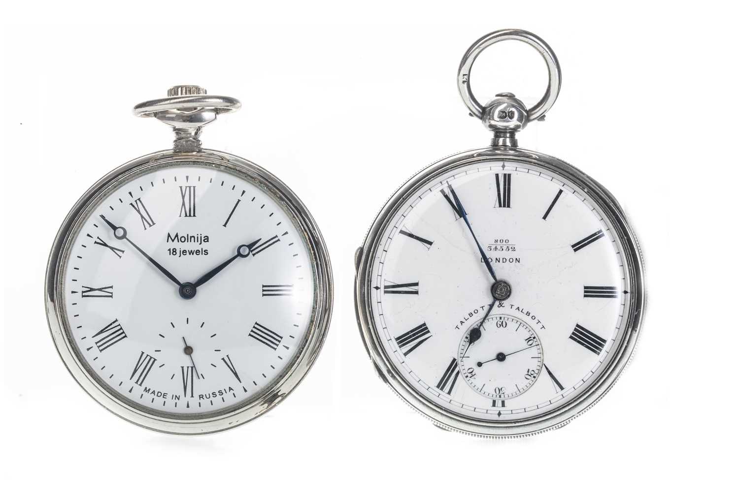 Lot 725 - TWO POCKET WATCHES