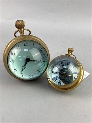 Lot 215 - A LOT OF TWO REPRODUCTION MAGNIFYING TIMEPIECES