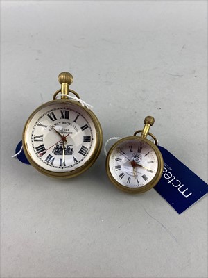 Lot 217 - A LOT OF TWO REPRODUCTION MAGNIFYING TIMEPIECES