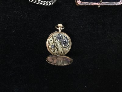 Lot 705 - A LADY'S GOLD FOB WATCH