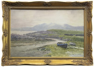 Lot 39 - ARRAN FROM SEAMILL, A WATERCOLOUR BY ROBERT CRAIG WALLACE