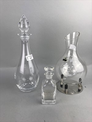 Lot 233 - A LOT OF GLASS DECANTERS AND OTHER VARIOUS GLASSWARE