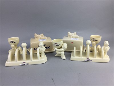 Lot 237 - A LOT OF LURPAK ADVERTISING CERAMICS AND OTHER DECORATIVE CHINA