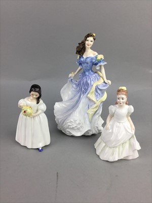 Lot 238 - A ROYAL DOULTON FIGURE OF 'REBECCA' AND FOUR OTHER FIGURES