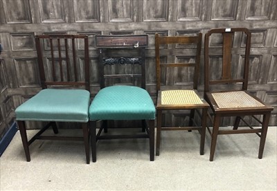 Lot 365 - A LOT OF FOUR ASSORTED DINING CHAIRS
