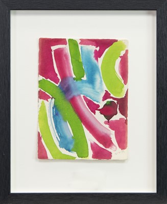 Lot 550 - ABSTRACT, AN ACRYLIC IN THE MANNER OF JOHN HOYLAND