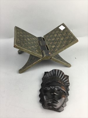 Lot 491 - AN EASTERN SOAPSTONE SCULPTURE AND OTHER ITEMS
