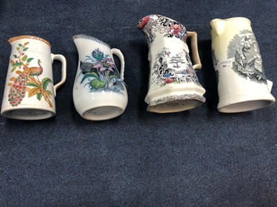 Lot 381 - A CLYDE POTTERY JUG AND OTHER CERAMICS