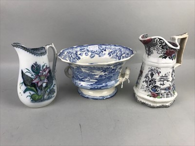 Lot 381 - A CLYDE POTTERY JUG AND OTHER CERAMICS