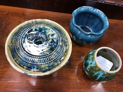 Lot 390 - A STONEWARE CROCK AND OTHER CROCKS