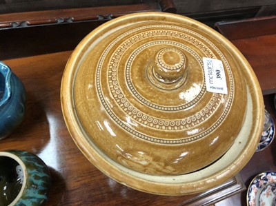 Lot 390 - A STONEWARE CROCK AND OTHER CROCKS