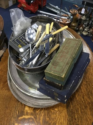 Lot 173 - A LOT OF CERAMICS AND SILVER PLATED FLATWARE