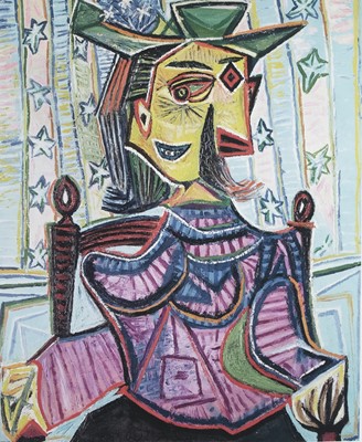 Lot 767 - SEATED PORTRAIT OF DORA MARR, A GOUTTELETTE BY PICASSO
