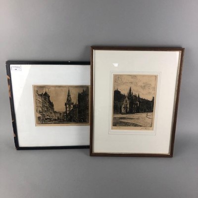 Lot 64 - A LOT OF TWO ETCHINGS