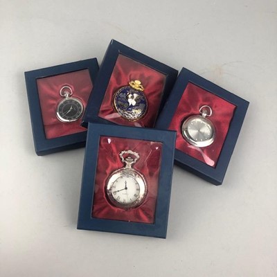 Lot 201 - A LOT OF DECORATIVE POCKET WATCHES
