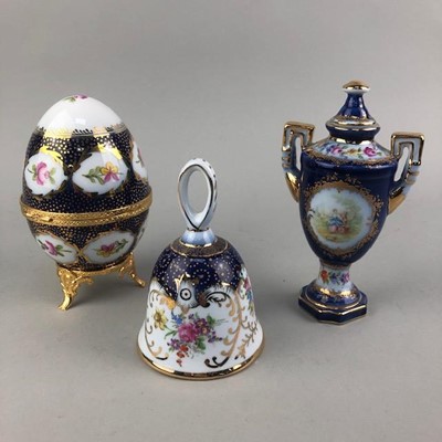 Lot 208 - A LOT OF NORITAKE BLUE AND GILT TEA WARE AND OTHER CERAMICS