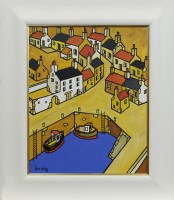 Lot 214 - IAIN CARBY, CRAIL oil on canvas, signed,...