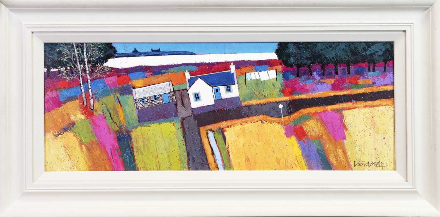 Lot 533 - BY THE SEA, AN OIL BY DAVID BODY